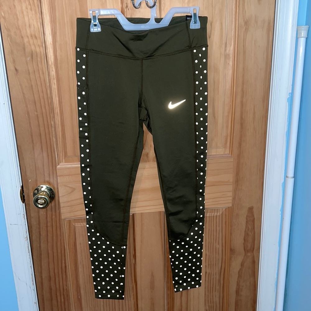 olive green nike leggings
